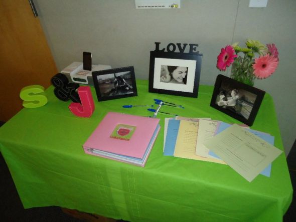 Bridal Shower Yesterday! --Picture Sharing time! :  wedding Guest Book