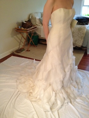 Adding straps to strapless dress help! - Weddingbee