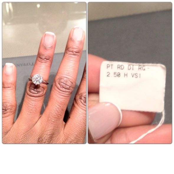 2.5 carat tiffany diamond ring