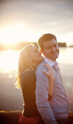 Engagement photos during the Fall in the Midwest
