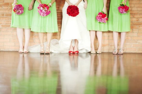 Bridesmaid Shoes... Is it okay if they are all different?? :  wedding Bmshoes