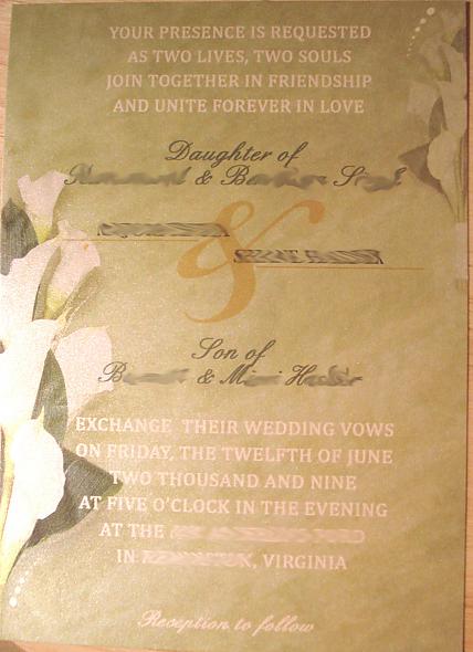 Plain invite