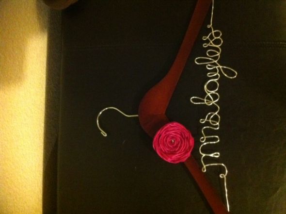 Personalized Hanger :  wedding Bayless