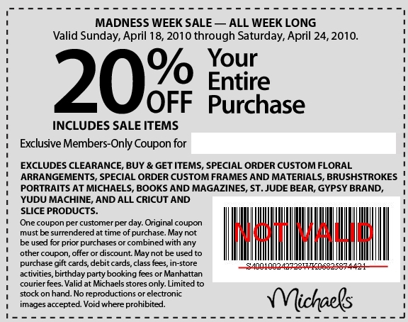 20% off Michael's Coupon – Including Sale Items! {Today Only}