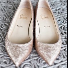 flat louboutin wedding shoes