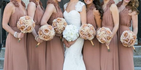 cameo colored bridesmaid dresses