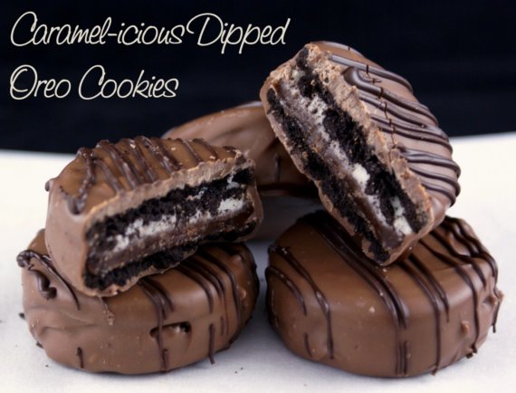Share your edible favors here! :  wedding Carameldippedoreos