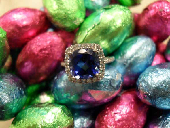 My sapphire engagement ring! :  wedding MySapphire