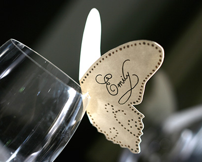 Cute drink stir sticks / swizzle sticks or other fun cocktail decor? :  wedding Butterfly Place Cards 02 LRG