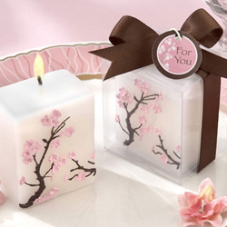 Shower favor ideas needed... Help!! : wedding favors wedding shower Mini Cherry Blossom Pillar Candles 250