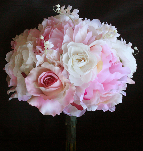 Show me your bouquets made of silk flowers! :  wedding sunflowers wheat silk flowers IMG 4183