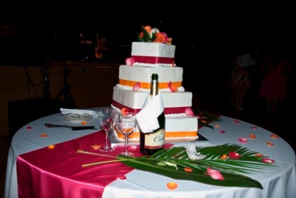 images of pink and orange weddings