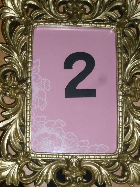 Help me pick! :) Table numbers. :  wedding table numbers frames Table Numbers 004