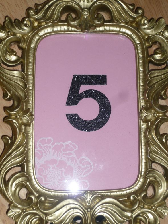 Help me pick! :) Table numbers. :  wedding table numbers frames Table Numbers 005