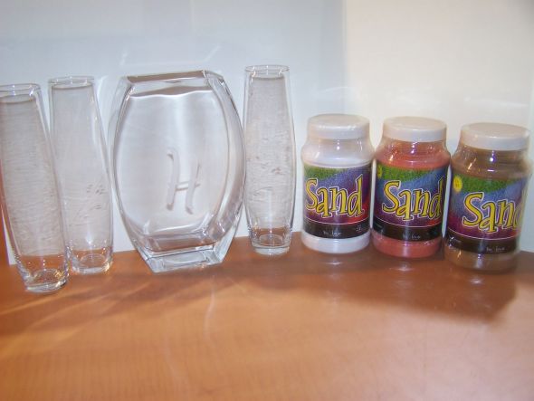 who is doing a sand ceremony instead of the unity candle? :  wedding 103 1178