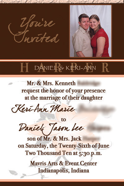 They are FINISHED!!!!! :  wedding Final Invitation2
