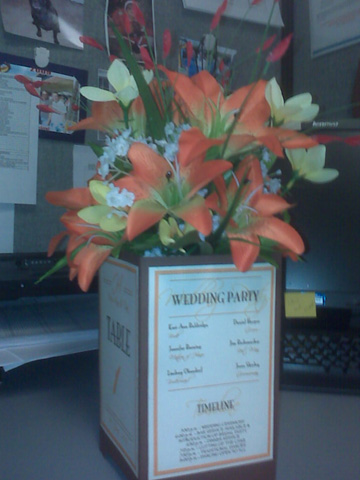Real or Fake? : wedding silk flowers tacky flowers IMG00336