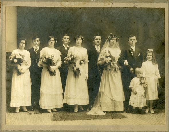 Pics of you in your mom's dress, or mom in her dress, or just the dress! : wedding Tom Mildred Nedza Wedding 2
