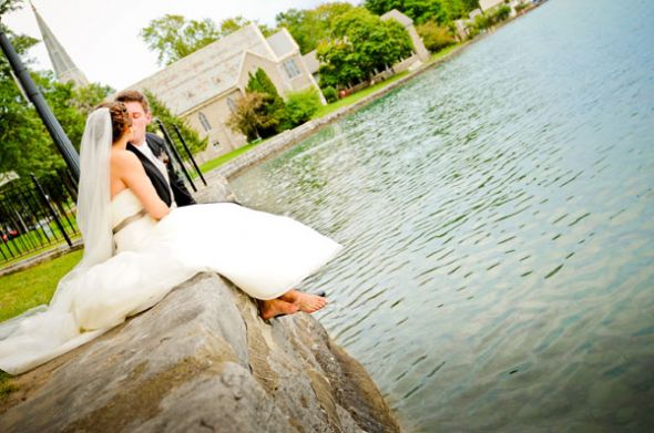 Updo with veil : wedding Lake