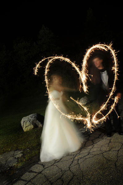 Sparkler send off... :  wedding diy sparkler Sparkler Heart