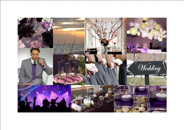 Post your inspiration board here! :  wedding inspiration board Purple Board