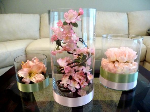 DIY casual centerpieces wedding Reception Flowers 290 13 M