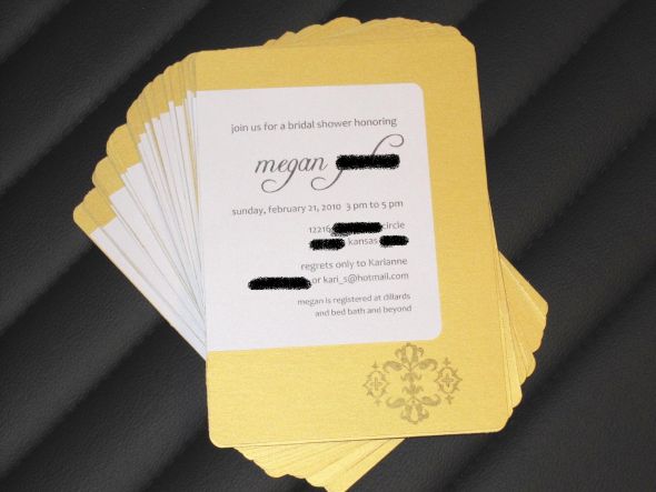 DIY Bridal Shower Invitations and Thank You Postcards! :  wedding IMG 0551edit