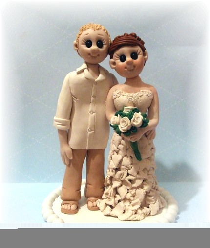 The cutest, most amazing cake toppers ever. :  wedding cake topper polymer clay Il 430xN.122354343