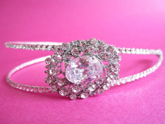 Show me pics of your wedding hair with a headband! :  wedding headband Headband