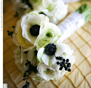 White Bridesmaid Flowers
