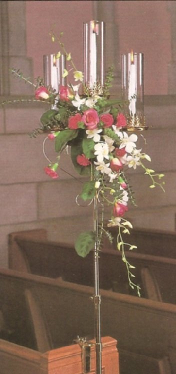 Pew Candles? :  wedding Pewcandalbra