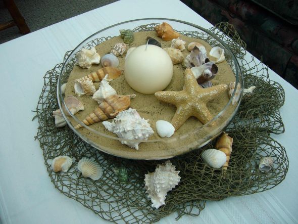 11 Beach Theme Centerpeices :  wedding CP1