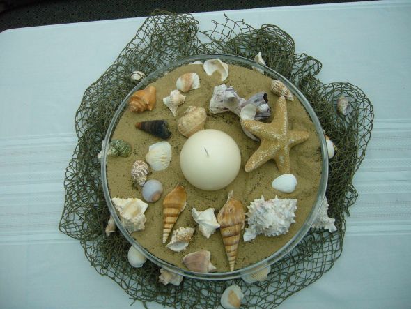 11 Beach Theme Centerpeices :  wedding CP2