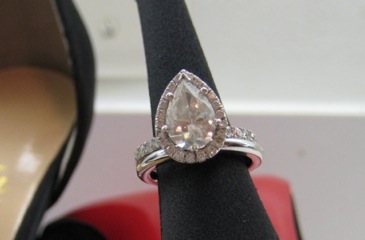 What does a halo setting look like with a wedding band? : wedding IMG 0758 3