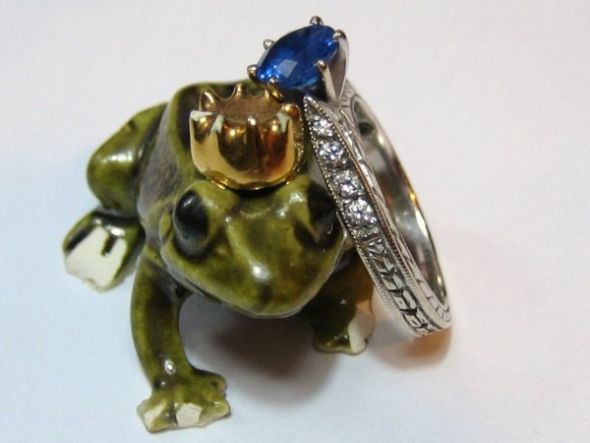 Sapphire E-rings - Please Post 'em! :  wedding sapphire engagement ring engagement ring nontraditional rings Engagement Ring