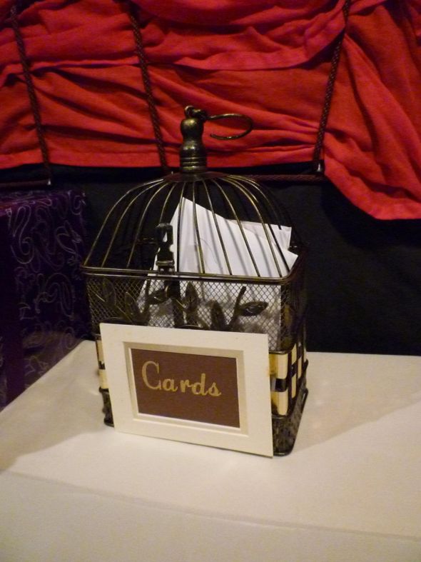 Do people really steal cards and is a birdcage card holder safe? :  wedding CardBox