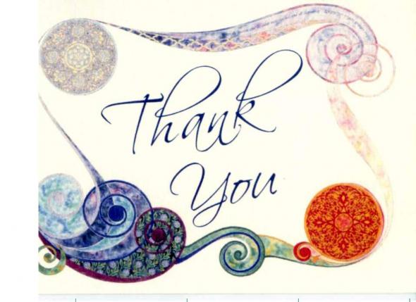 Thank you cards based on our ketubah