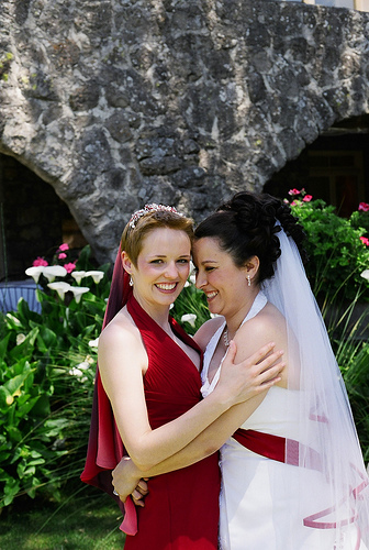 Post a pic of your favorite COLORED dress here please :) :  wedding dress non white 1 colored TwoBrides
