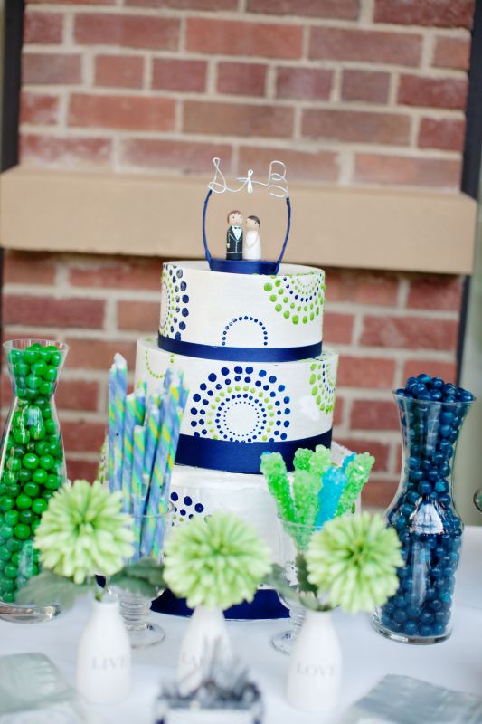 DIY Blue Green Eve of Halloween Candy Table wedding candy blue green 
