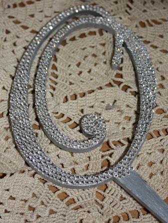 Crystalized O Cake Topper : wedding cake topper Caketopper1