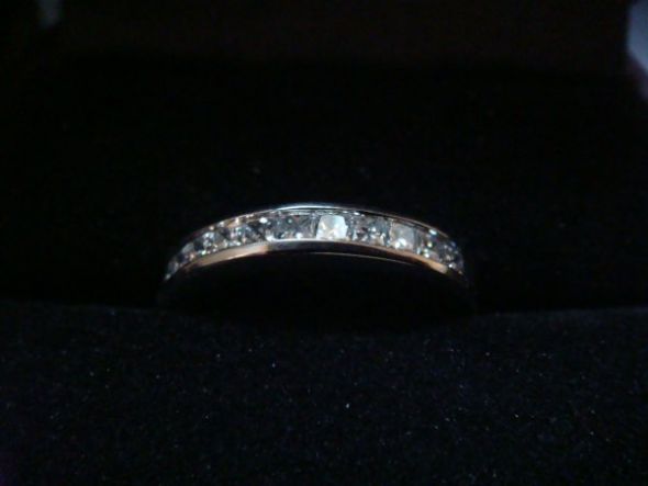 Anyone else have a princess cut? Show Me!!! : wedding rings Myband