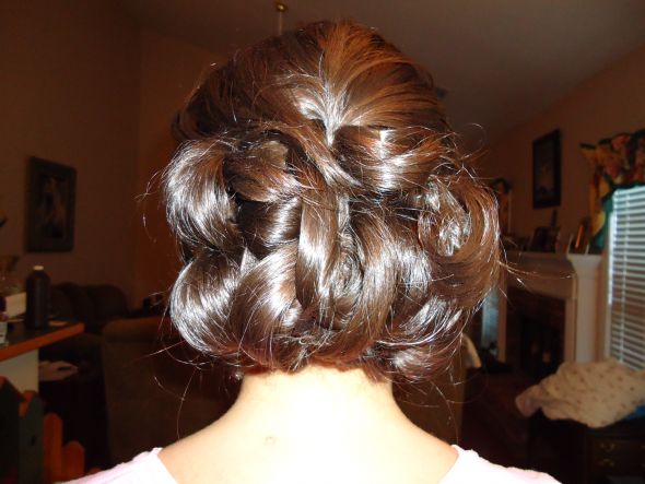 Hair/Makeup trial and really starting to feel like a bride! (long, pic heavy) :  wedding hairmakeup trial hair makeup DSC00623