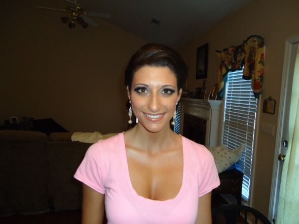 Hair/Makeup trial and really starting to feel like a bride! (long, pic heavy) :  wedding hairmakeup trial hair makeup DSC00624