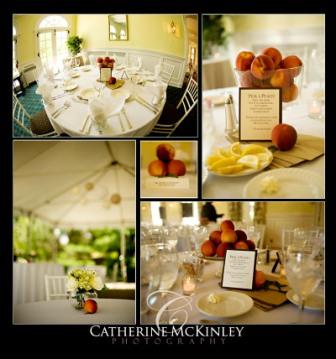 Married Bees...Inspiration Board vs. REALITY : wedding inspiration boards recaps married bees Peach Centerpieces Compressed
