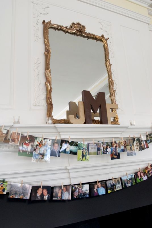 how cute are we?! :  wedding Mantel