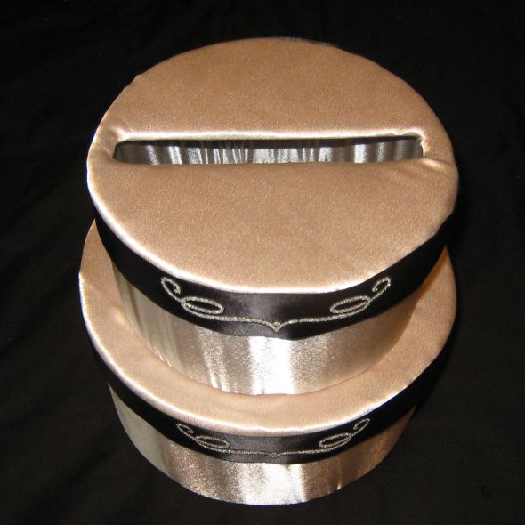 My DIY upholstered cardbox :  wedding CardboxTop