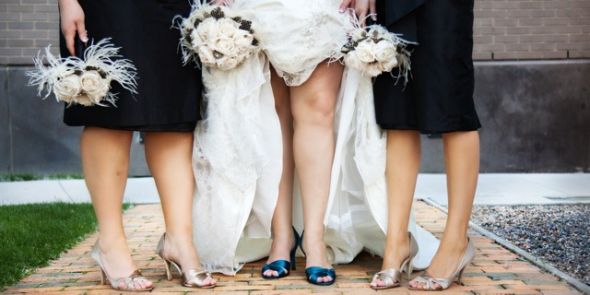Can I see your blue shoes? :  wedding GirlyShoes