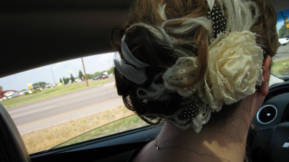 Had my hair trial today! :  wedding Hairsideback