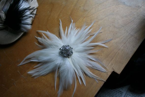 What are you wearing in your hair? :  wedding hair flower clip accessory IMG 0503