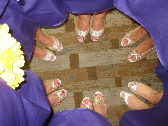 Bridesmaid Shoes Gold